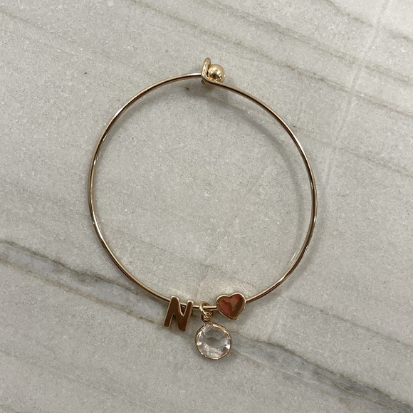 Jewelry - Gold letter N bracelet
